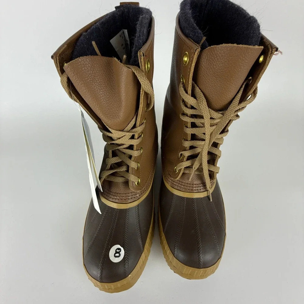 Vintage Sorel Kaufman Winter Snow Boots Mens Size 8 Cheyenne Brown New Insulated